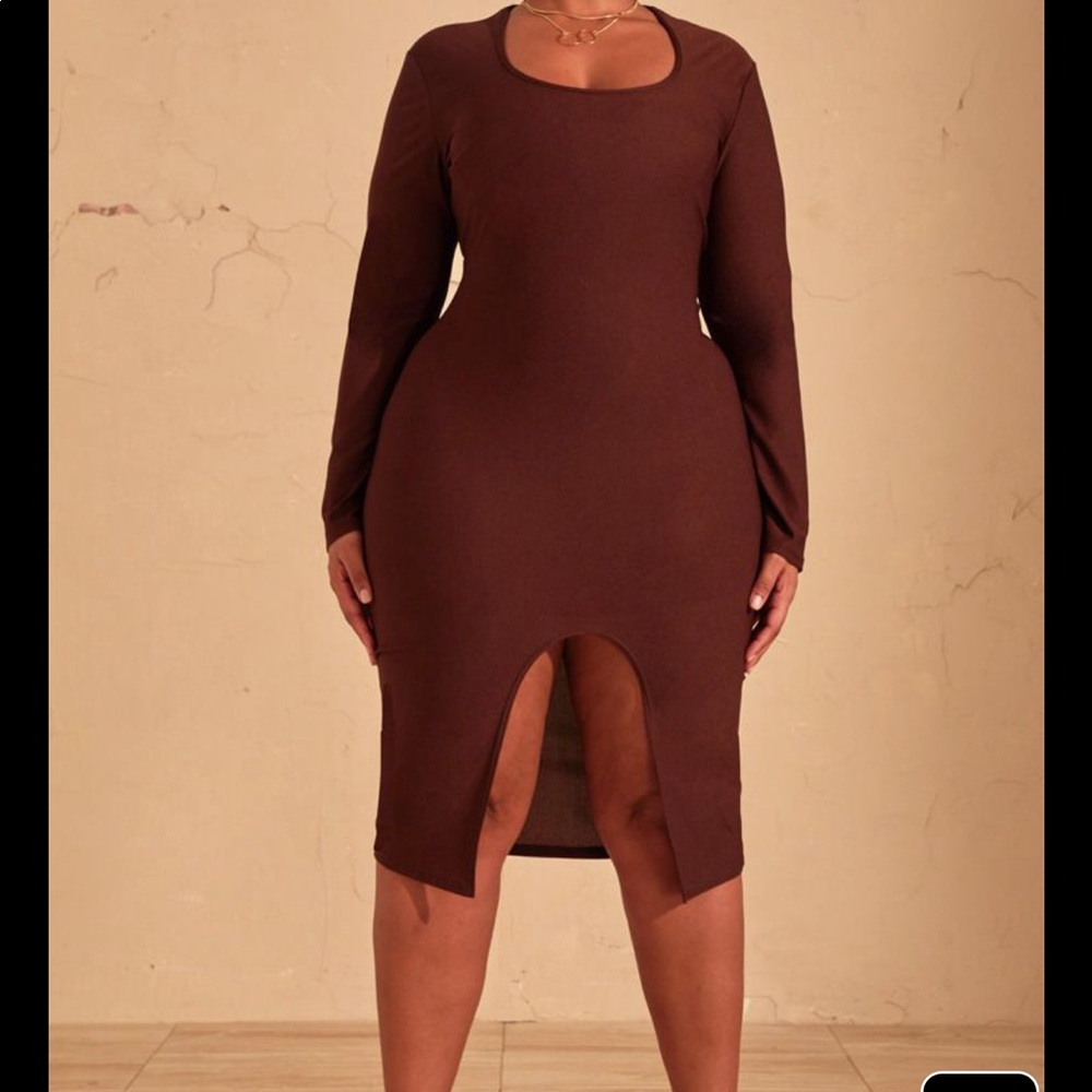 New!!! Date Night!Chocolate Midi Dress! Sz16,18,20 - Picture 5 of 5
